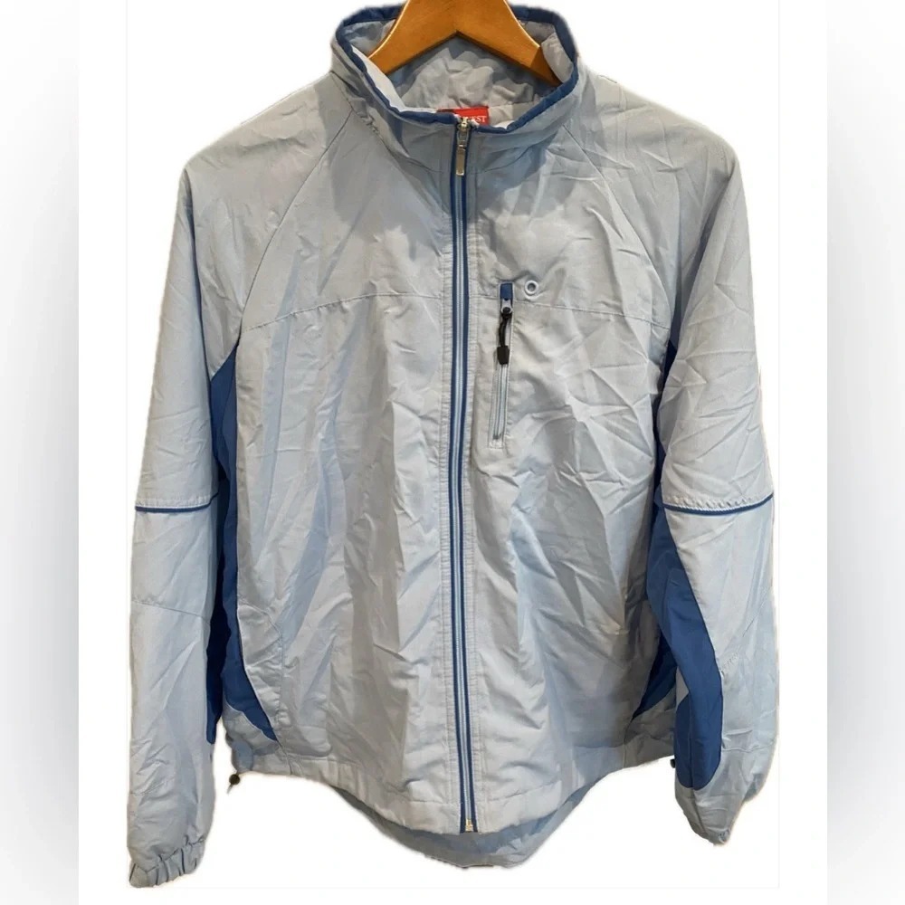 Vintage East West Women's Athletic Windbreaker Full Zip Mesh Lined Jacket XL NWT